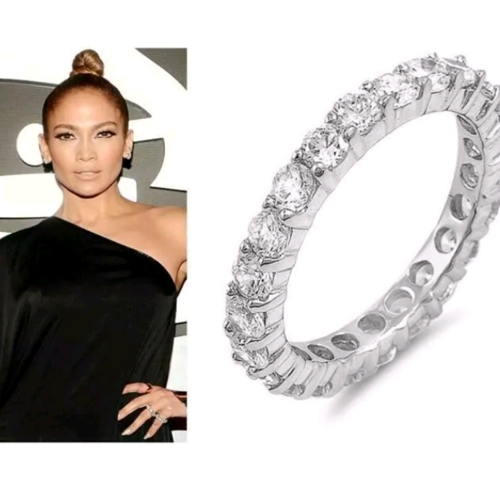 4.2 TCW 3 mm Round Cut CZ Stackable Eternity Band - Picture 5 of 5